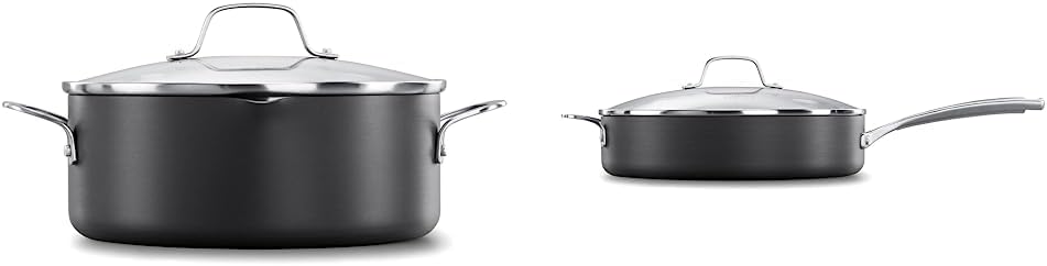 Calphalon Classic Hard-Anodized Nonstick Cookware, 5-Quart Dutch Oven with Lid