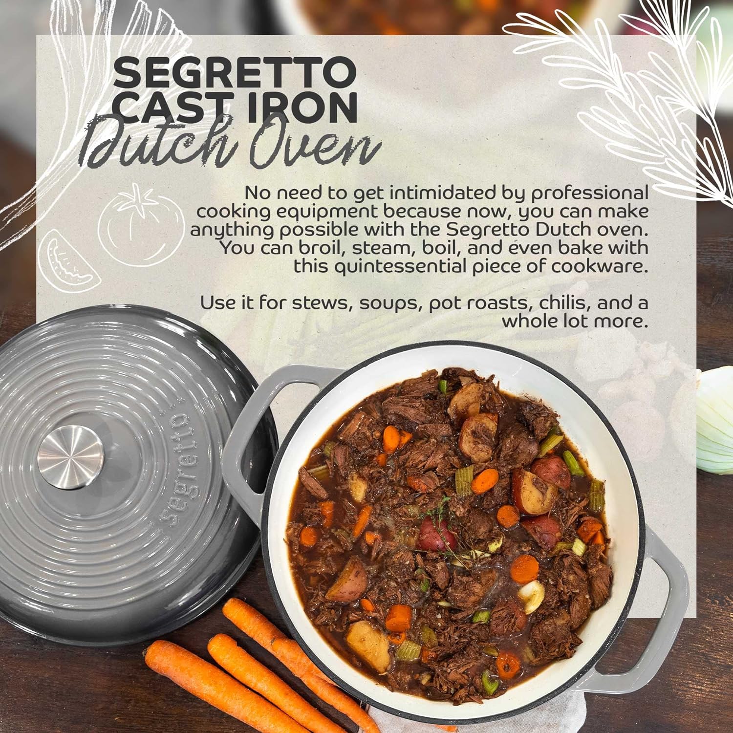 Segretto Cookware Enameled Cast Iron Dutch Oven Review