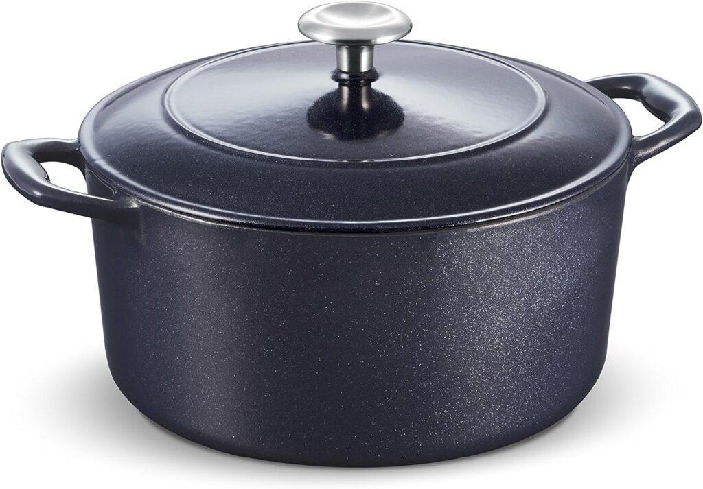 Tramontina Covered Round Dutch Oven Enameled Cast Iron 5.5-Quart Gradated Red, 80131/047DS